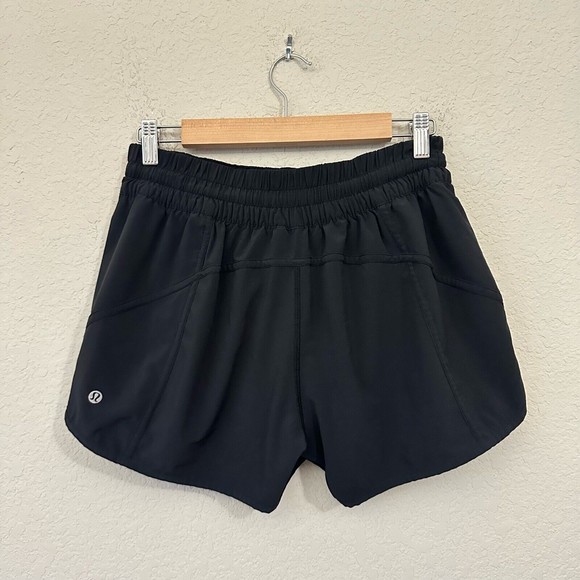 LULULEMON Womens Tracker Short V 4" Inseam #W7AA6S Black - Picture 1 of 9